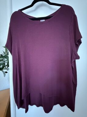 Athleta With Ease Rib Tee size L